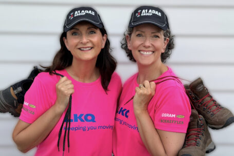 Jane Wright L Jo Elsdon R LKQ And A1 ADAS Group Lead Aftermarket Support For Great Wall Of China Charity Trek