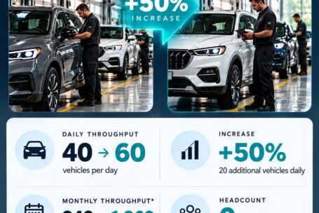 Automotive Throughput Before and After