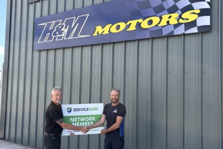 L R Will Gooding GSF Business Development Manager and Dan Milner HM Motors