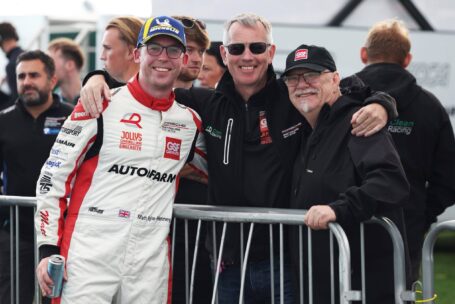Post race celebrations