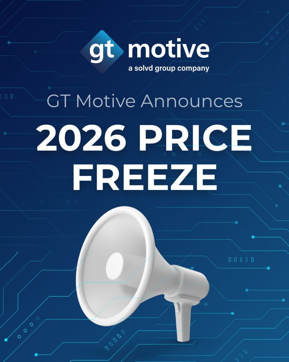 GT Motive price freeze