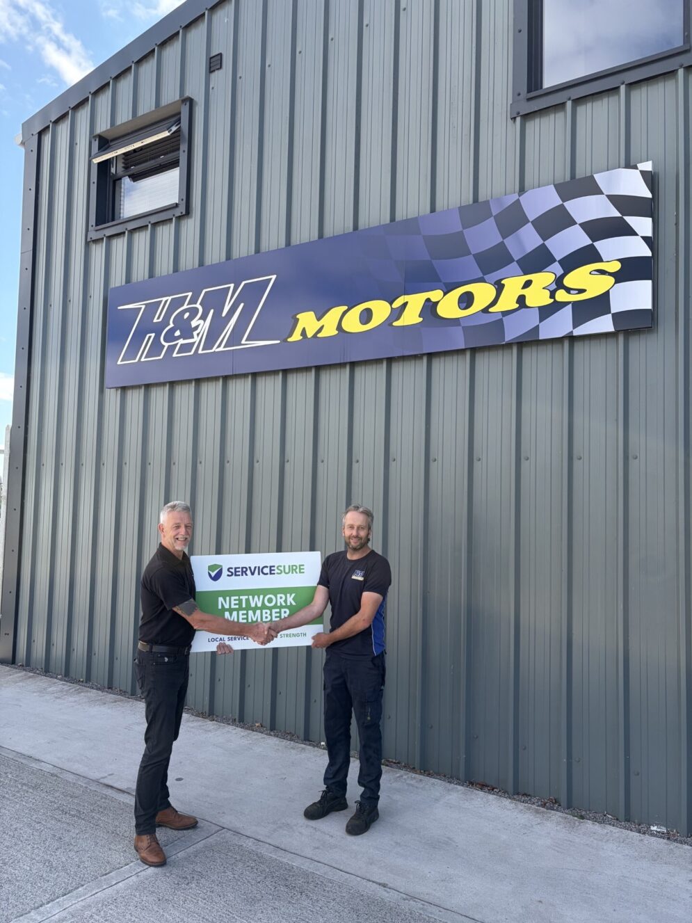 L R Will Gooding GSF Business Development Manager and Dan Milner HM Motors