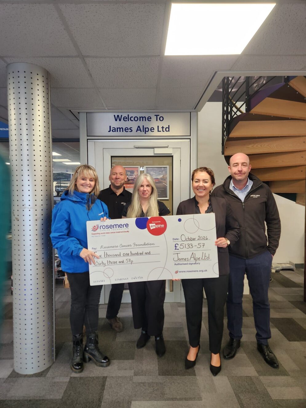 Rosemere Cheque Presentation