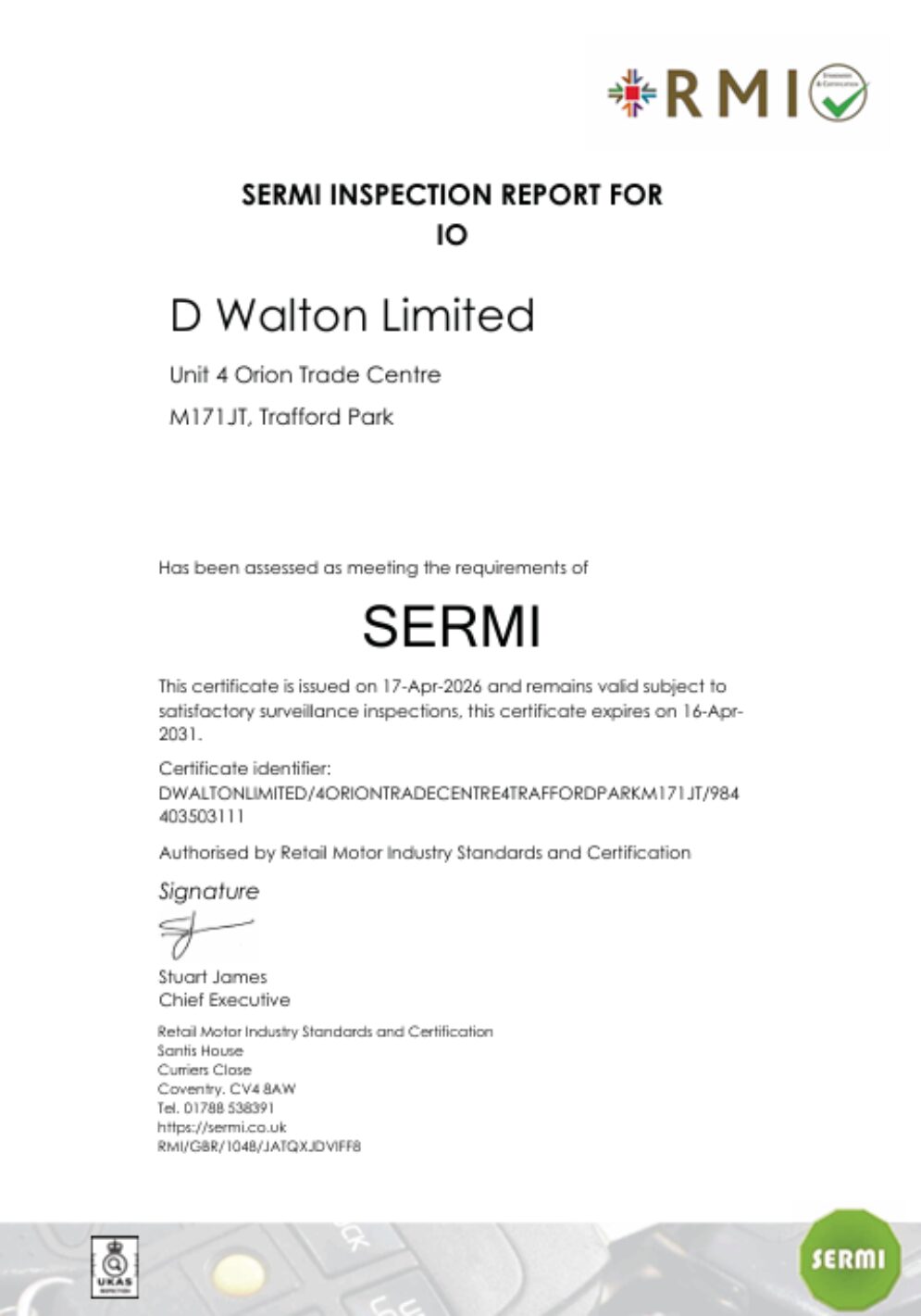 D Walton SERMI