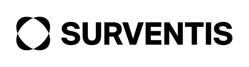 Surventis logo latin horizontal rgb black