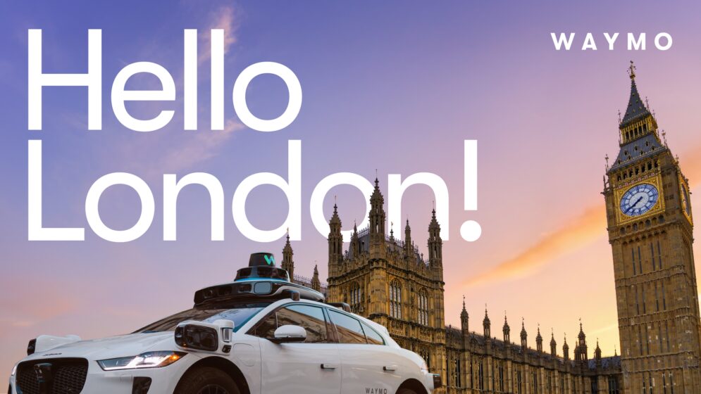 Waymo arrives in London