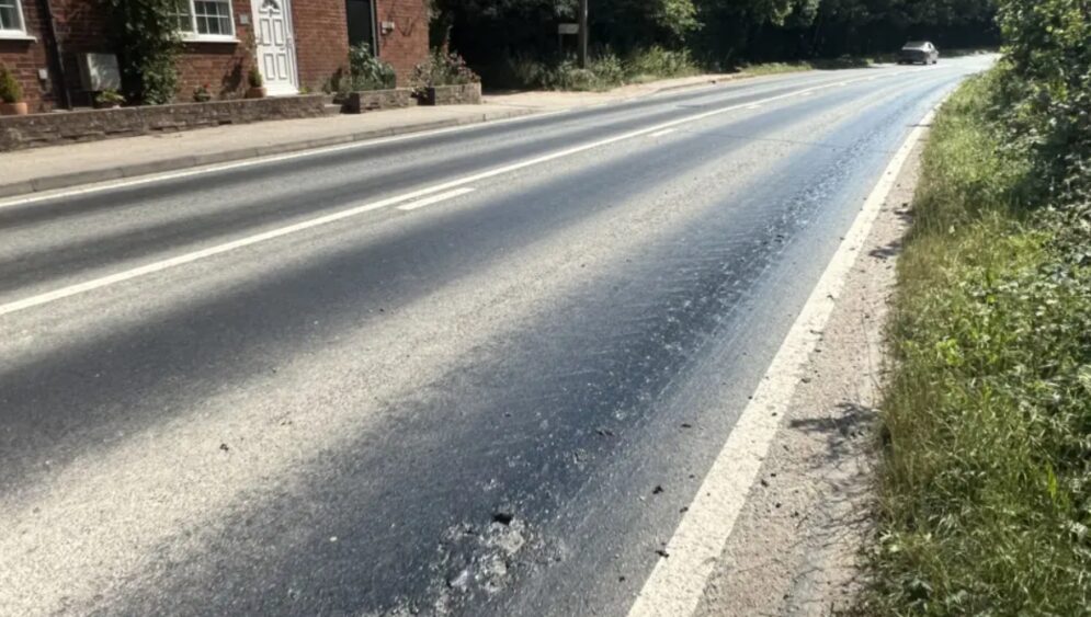 Melting roads