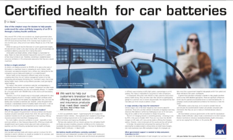 AXA ev batteries