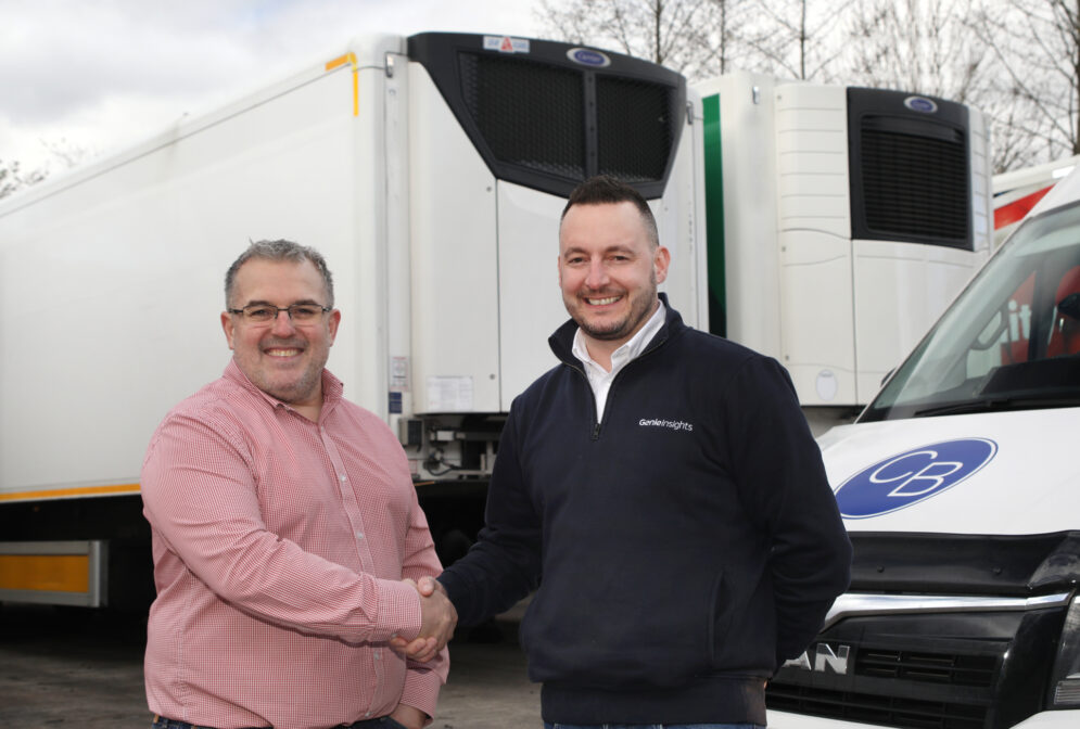 Kevin Collins CB Transport Refrigerations MD and Matt Reeve Genie Insights MD