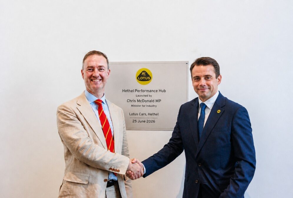 Hethel Performance Hub 25062026 L R Chris Mc Donald MP Matt Nice