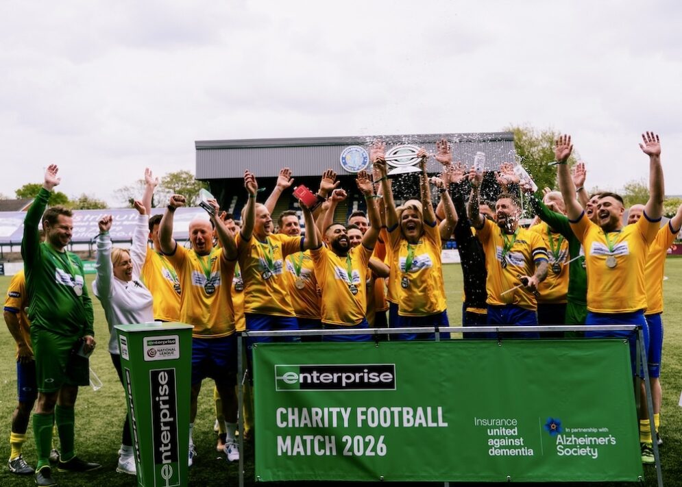 Enterprise Charity Football Match Winning Team