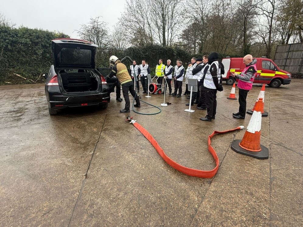 Practical training on the Cobra System at the Electrical Vehicle Training Academy at Silverlake