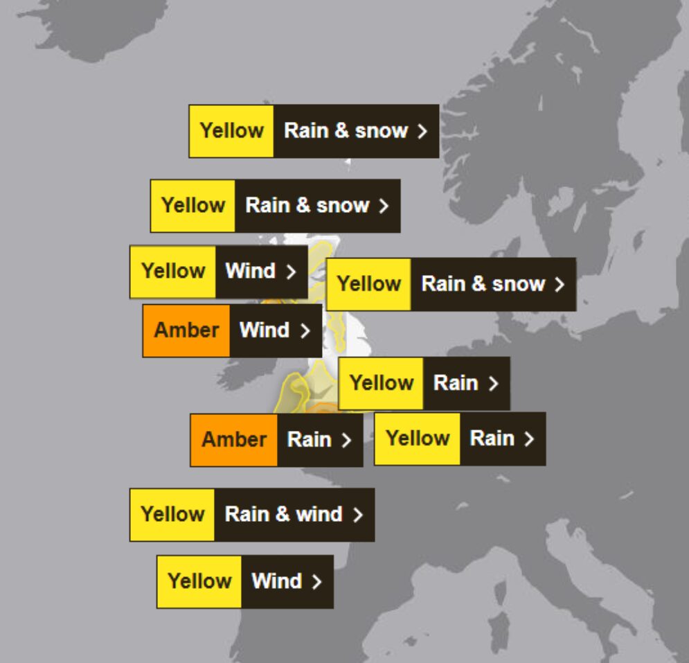 Weather warnings