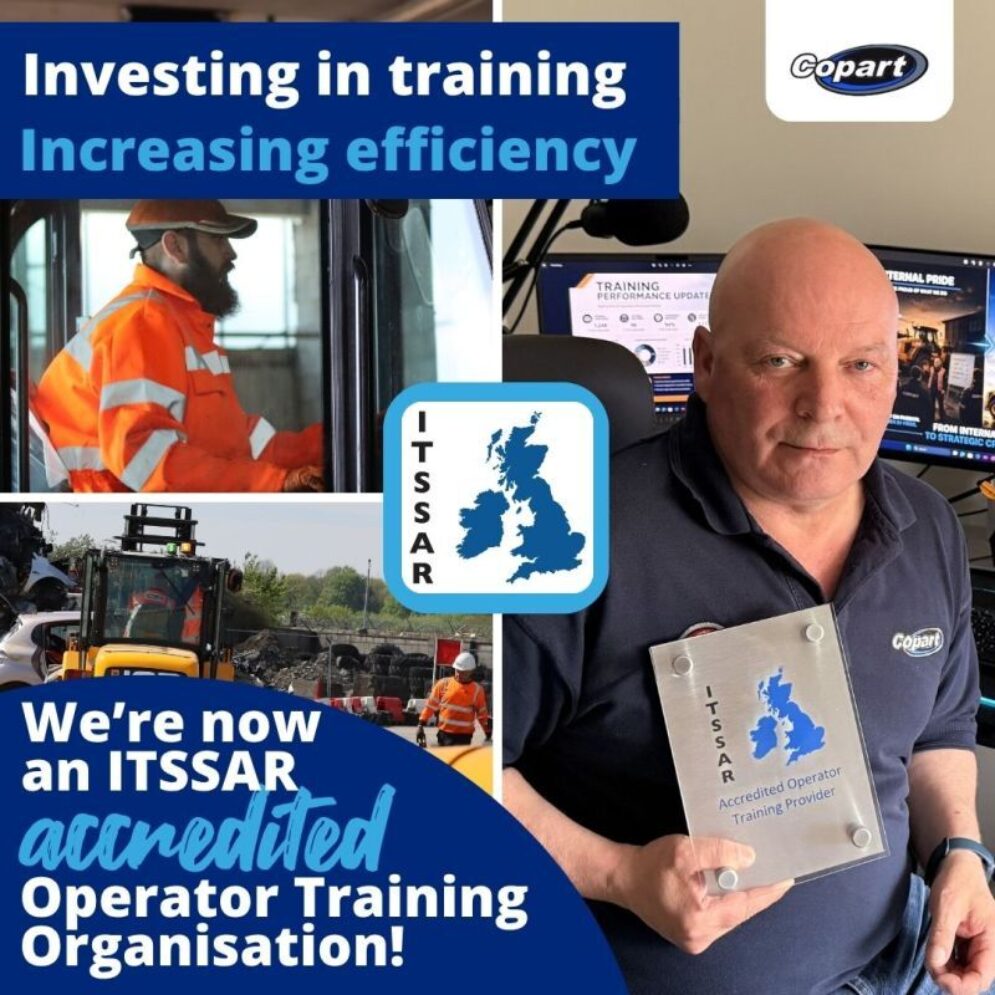 Copart UK - Fleet Training Manager Michael D., now qualified by ITSSAR ...